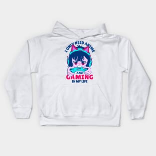 Gaming and Anime Kids Hoodie